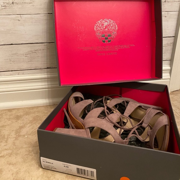 Vince Camuto Winona Lace-Up Heels - Picture 9 of 9